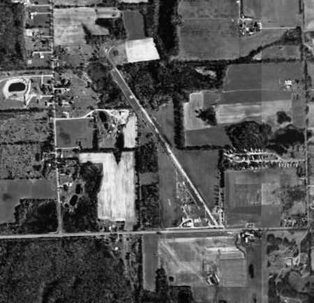 Onondaga Dragway - Aerial Photo Of Dragstrip (newer photo)